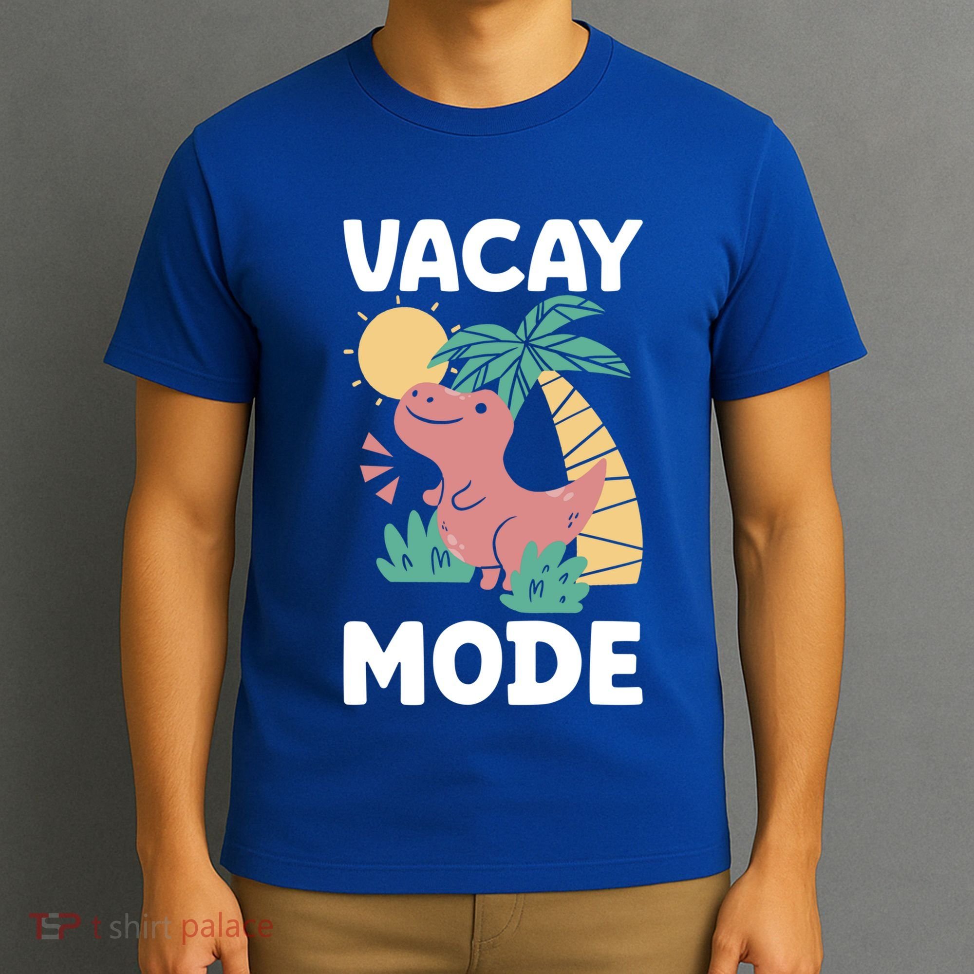 Funny Vacay Mode Cute Dinosaur Family Vacation Gift T-Shirt