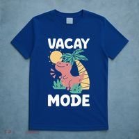Funny Vacay Mode Cute Dinosaur Family Vacation Gift T-Shirt thumb 5