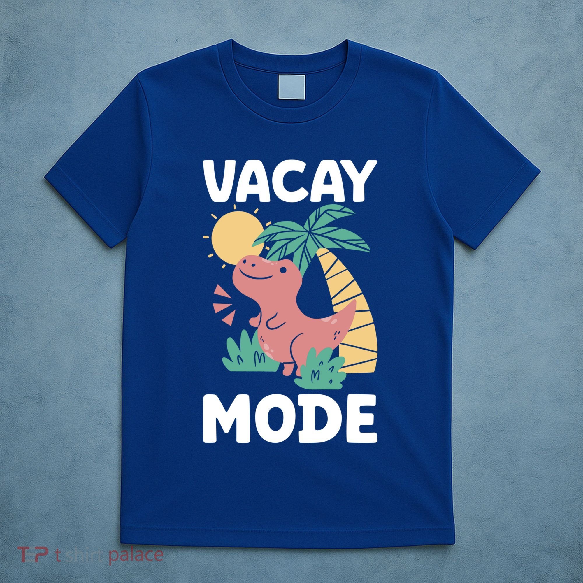 Funny Vacay Mode Cute Dinosaur Family Vacation Gift T-Shirt