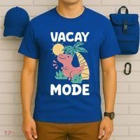Funny Vacay Mode Cute Dinosaur Family Vacation Gift T-Shirt thumb 6