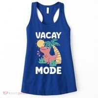 Funny Vacay Mode Cute Dinosaur Family Vacation Gift Women's Tank Top thumb 0