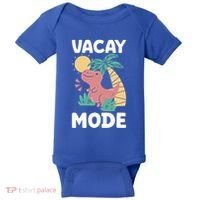 Funny Vacay Mode Cute Dinosaur Family Vacation Gift Baby Bodysuit thumb 0