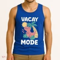 Funny Vacay Mode Cute Dinosaur Family Vacation Gift Tank Top thumb 3