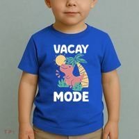 Funny Vacay Mode Cute Dinosaur Family Vacation Gift Toddler T-Shirt thumb 2