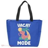 Funny Vacay Mode Cute Dinosaur Family Vacation Gift Tote Bag thumb 0