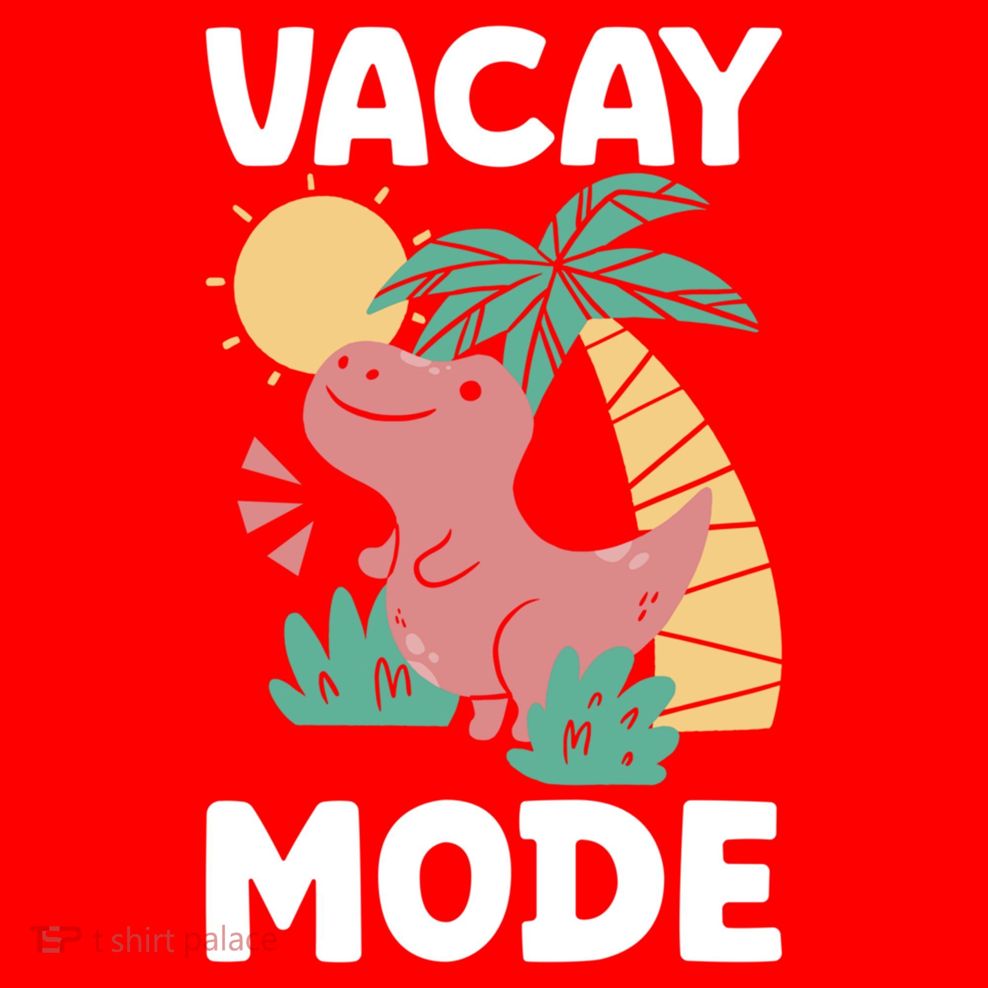 Funny Vacay Mode Cute Dinosaur Family Vacation Gift Santa Hat