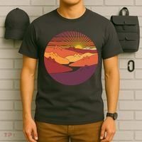 Funny Vintage Meowntains Cat Mountains T-Shirt thumb 6