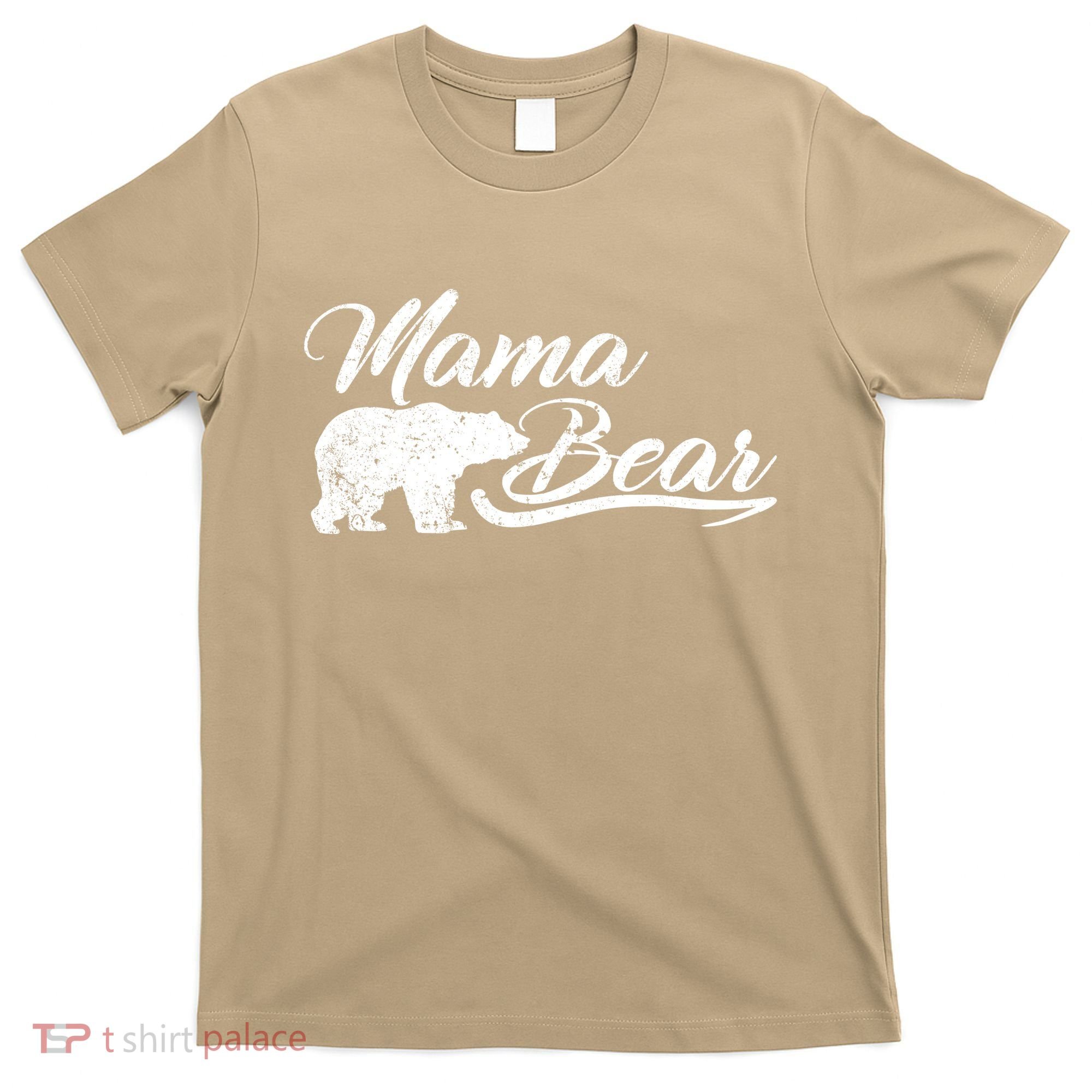 Funny Vintage Mama Bear Retro Mother Logo T-Shirt