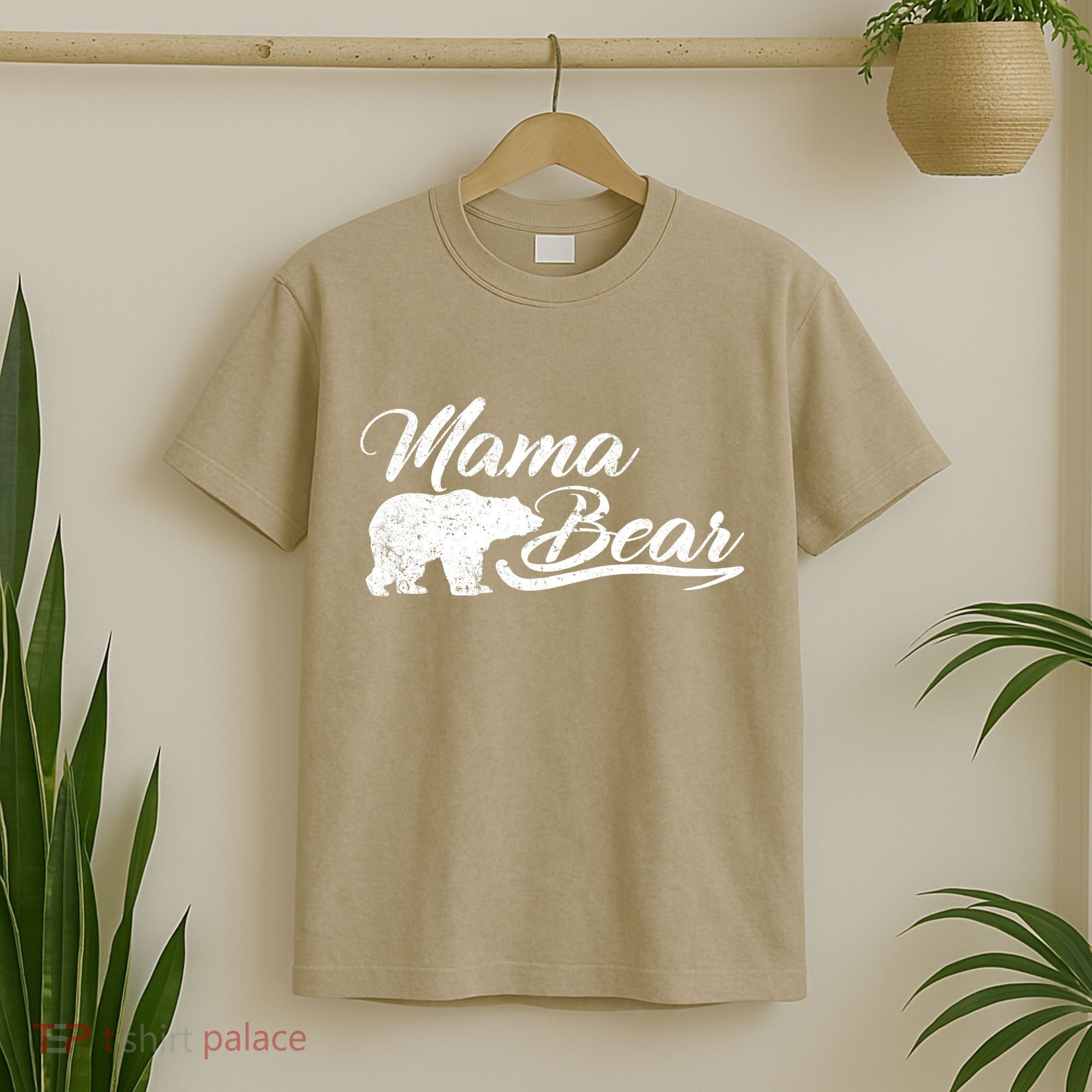 Funny Vintage Mama Bear Retro Mother Logo T-Shirt