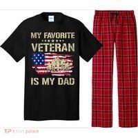 Father Veterans My Favorite Veteran Is My Dad Us Flag Pajama Set thumb 0