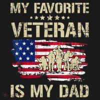 Father Veterans My Favorite Veteran Is My Dad Us Flag Women's Hoodie thumb 2