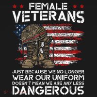 Female Veterans Not Any Less Dangerous Pajama Set thumb 2