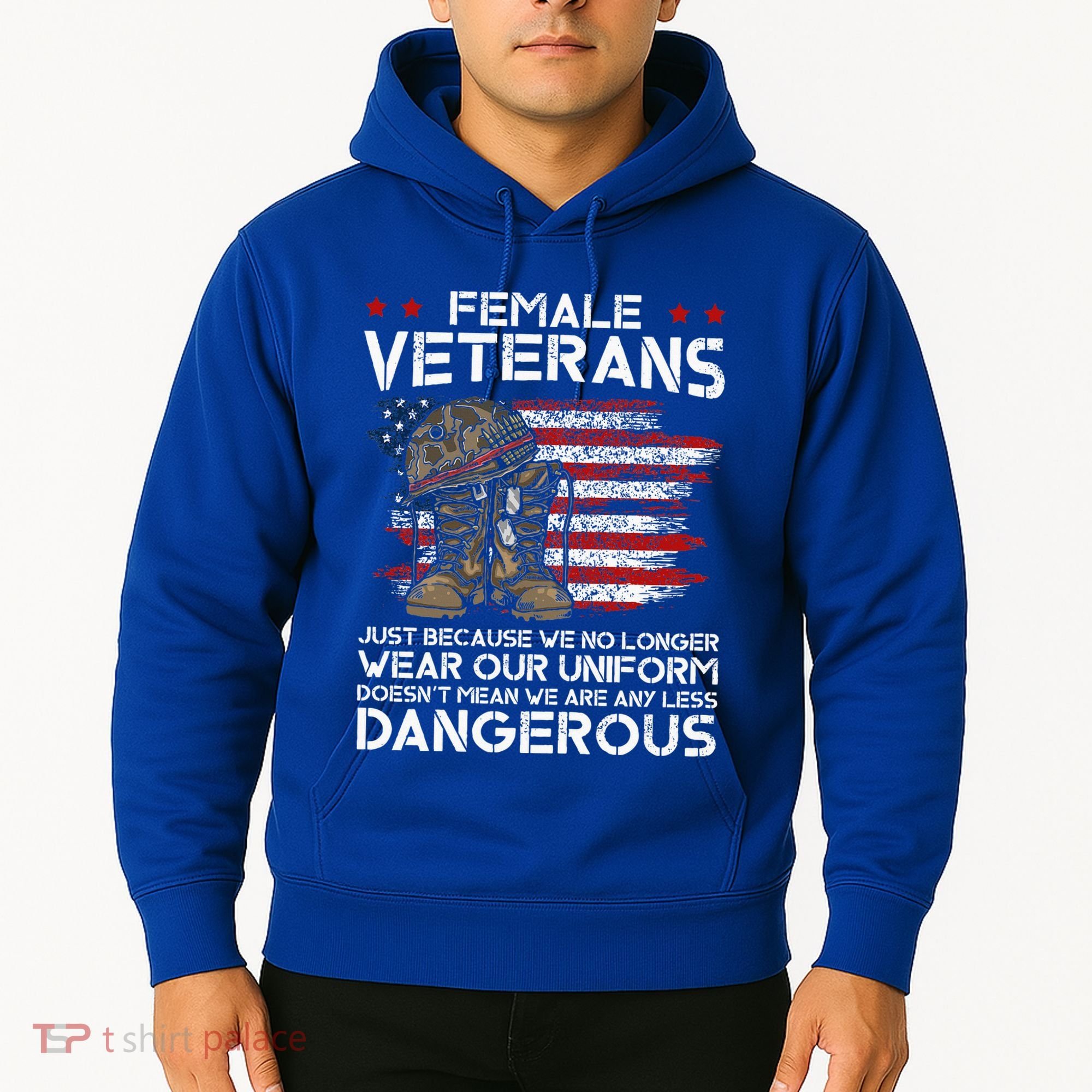 Female Veterans Not Any Less Dangerous Hoodie