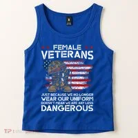Female Veterans Not Any Less Dangerous Tank Top thumb 2