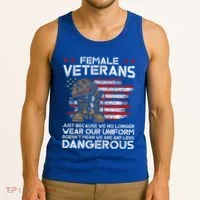 Female Veterans Not Any Less Dangerous Tank Top thumb 3