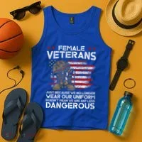 Female Veterans Not Any Less Dangerous Tank Top thumb 4