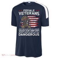 Female Veterans Not Any Less Dangerous Sport-Tek Competitor United Soccer Jersey thumb 2
