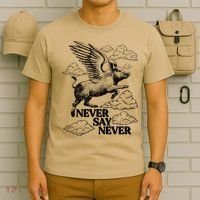 Funny Vintage Never Say Never When Pigs Fly T-Shirt thumb 6