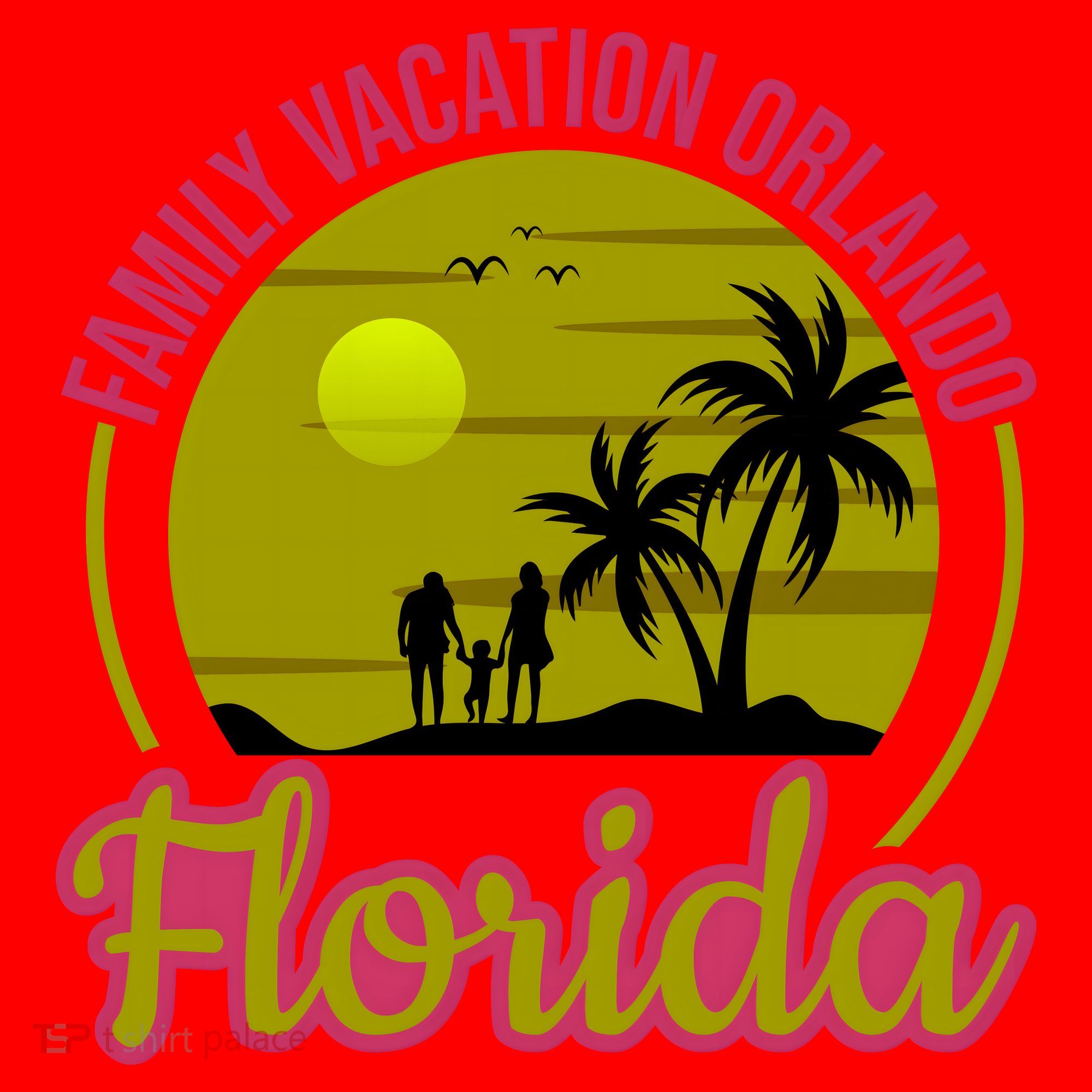 Family Vacation Orlando Florida Santa Hat