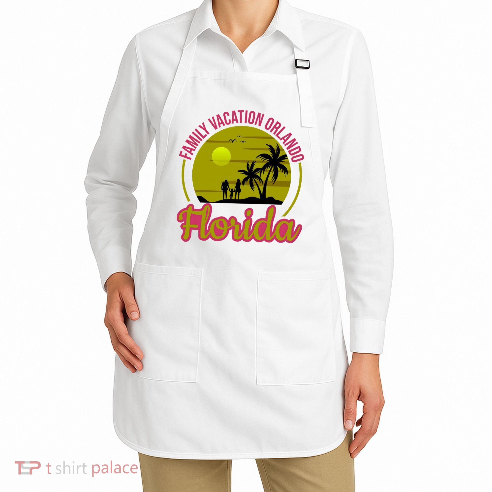 Family Vacation Orlando Florida Apron