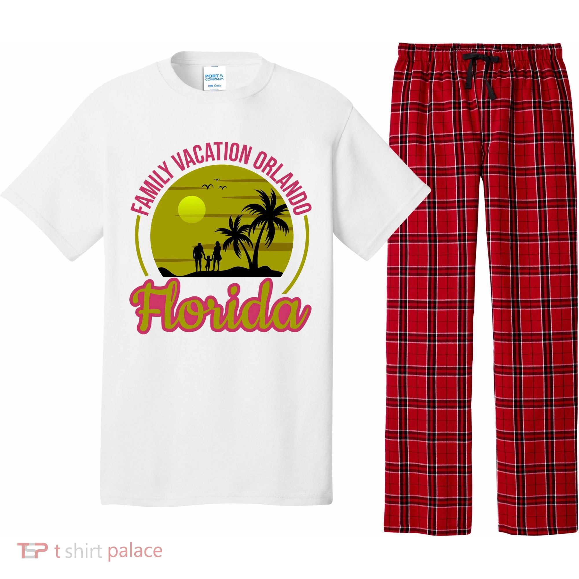 Family Vacation Orlando Florida Pajama Set