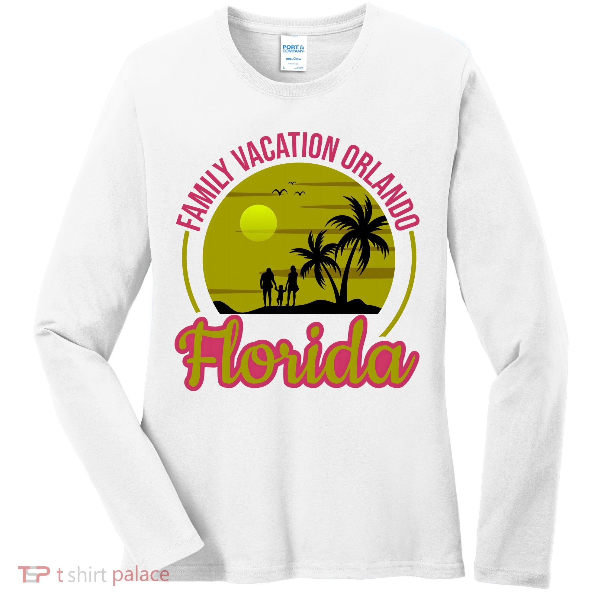 Family Vacation Orlando Florida Women's Long Sleeve Shirt