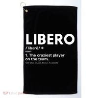 Funny Volleyball Players Libero Golf Towel thumb 0