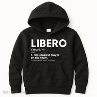 Funny Volleyball Players Libero Kids Hoodie thumb 0