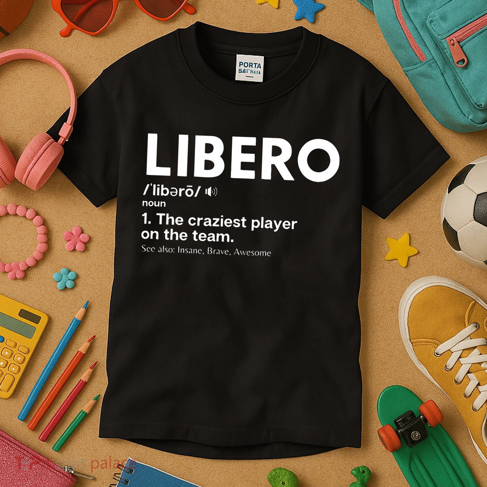 Funny Volleyball Players Libero Kids T-Shirt