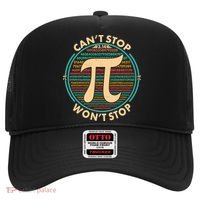 Funny Vintage Pi 3.14 Can't Stop Won't Stop Hat thumb 0