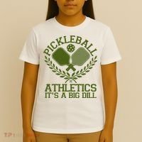 Funny Vintage Pickleball Athletics It's A Big Dill T-Shirt thumb 4