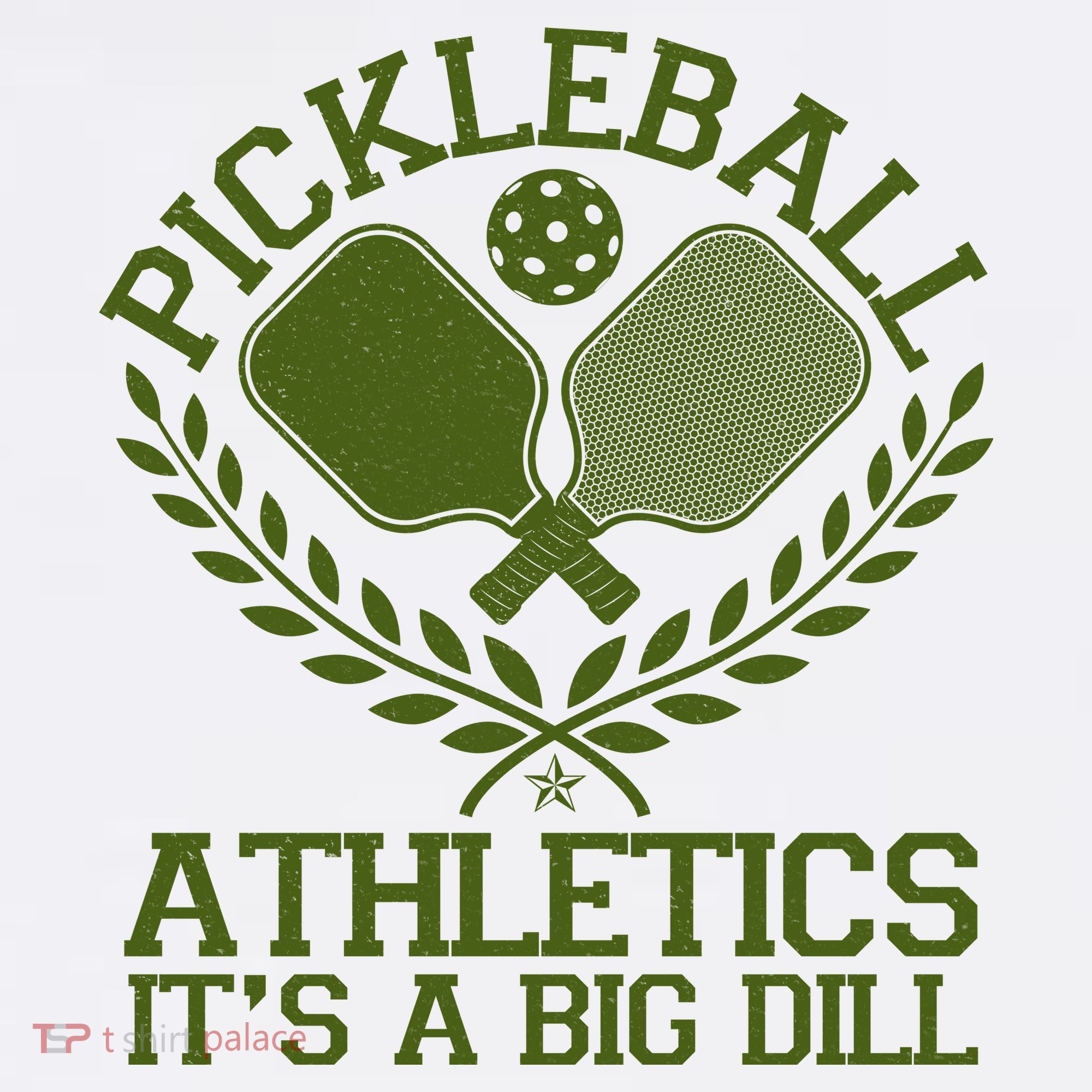 Funny Vintage Pickleball Athletics It's A Big Dill T-Shirt