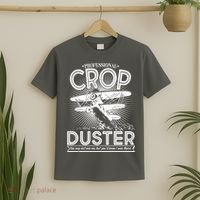 Funny Vintage Professional Crop Duster T-Shirt thumb 2