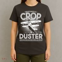 Funny Vintage Professional Crop Duster T-Shirt thumb 4