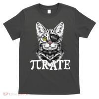 Funny Vintage Pi Day 314 PiRate Pirate Cat T-Shirt thumb 0