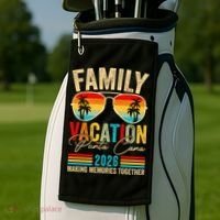 Family Vacation Punta Cana 2026 Making Memories Together Golf Towel thumb 2