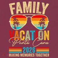 Family Vacation Punta Cana 2026 Making Memories Together 16oz Travel Tumbler thumb 2
