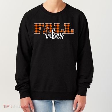 Fall Vibes Plaid October Women's Sweatshirt