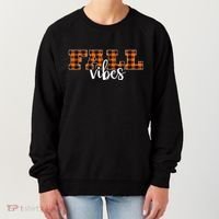 Fall Vibes Plaid October Women's Sweatshirt thumb 0
