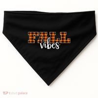 Fall Vibes Plaid October USA-Made Doggie Bandana thumb 0