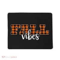 Fall Vibes Plaid October Mousepad thumb 0