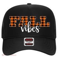 Fall Vibes Plaid October Hat thumb 0
