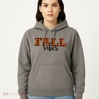 Fall Vibes Plaid October Hoodie thumb 5