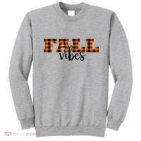 Fall Vibes Plaid October Sweatshirt thumb 0