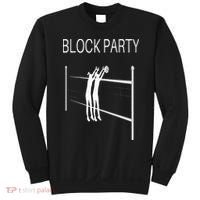 Funny Volleyball Players Block Party Sweatshirt thumb 0