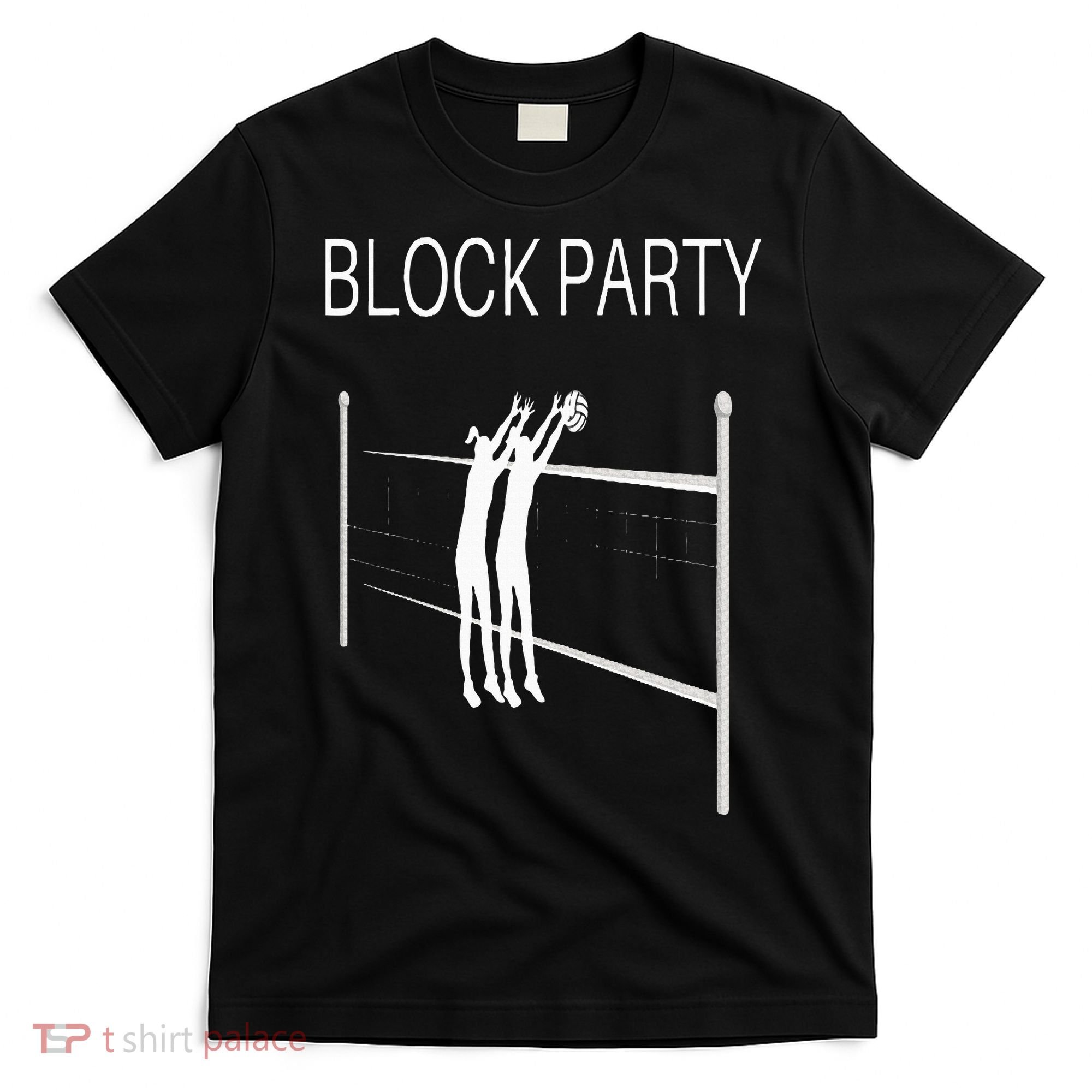 Funny Volleyball Players Block Party T-Shirt