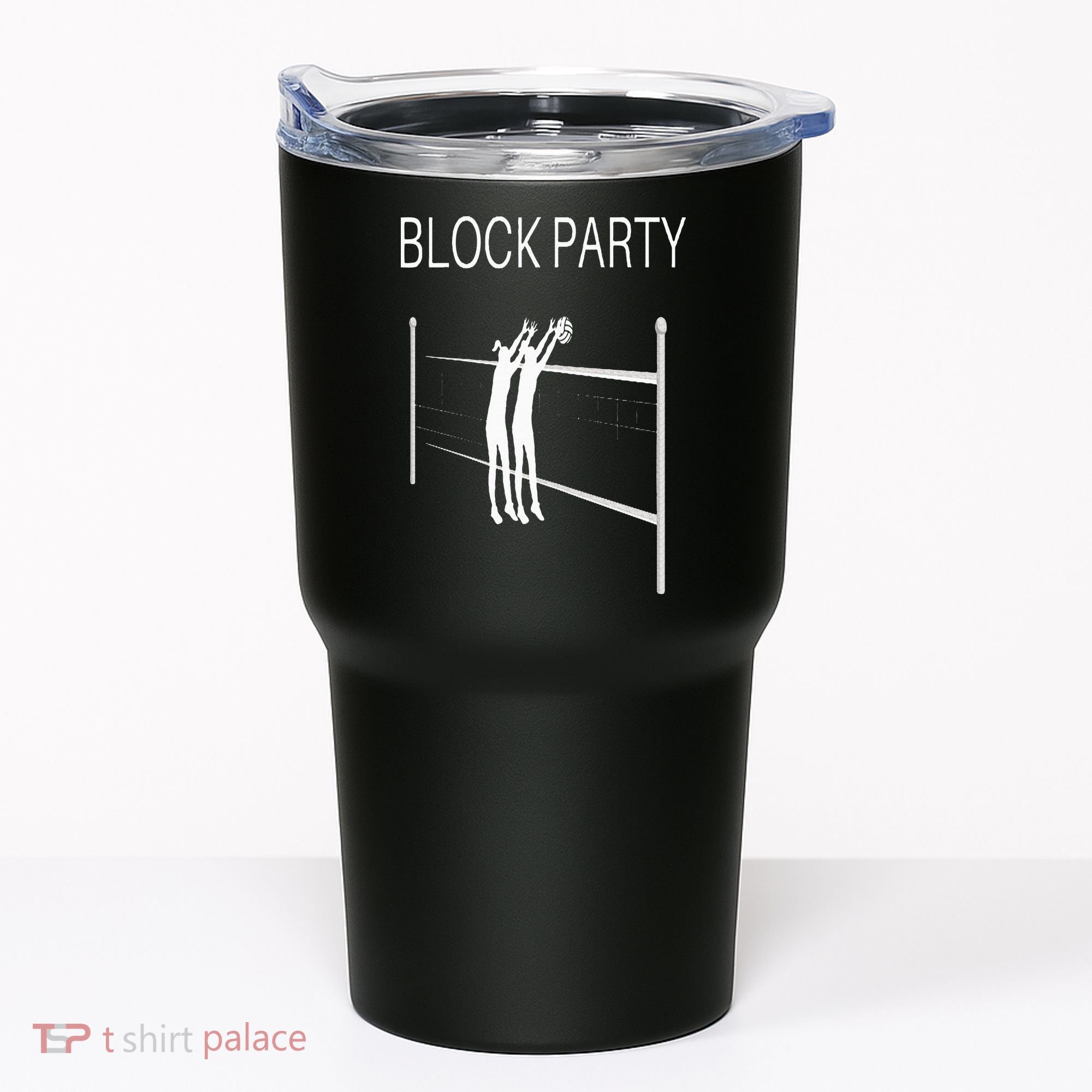 Funny Volleyball Players Block Party Tumbler