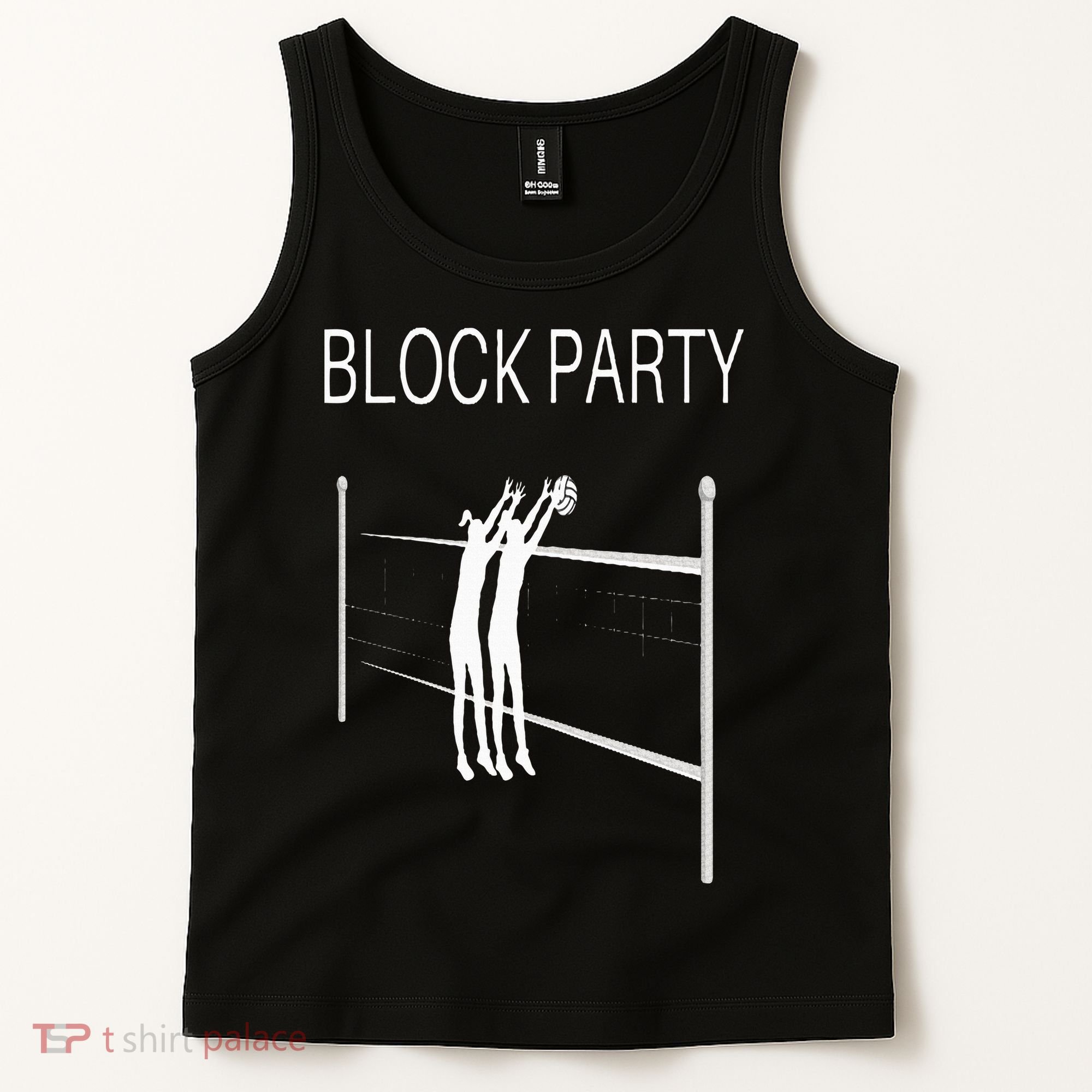 Funny Volleyball Players Block Party Tank Top