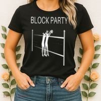 Funny Volleyball Players Block Party Women's T-Shirt thumb 2