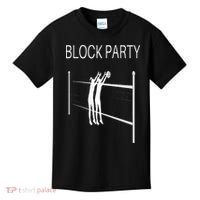 Funny Volleyball Players Block Party Kids T-Shirt thumb 0